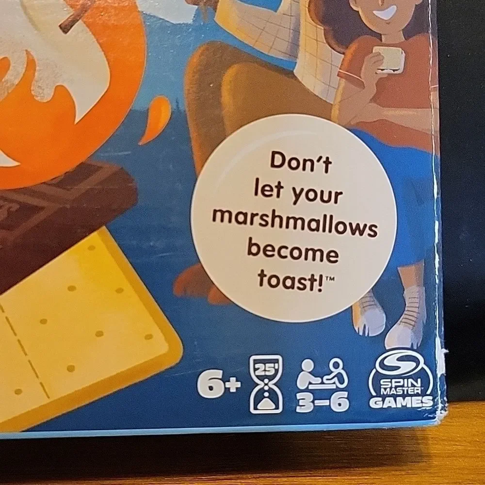 Hershey's  S'mores Perfectly Toasted Board Game  3-6 players Age 6+